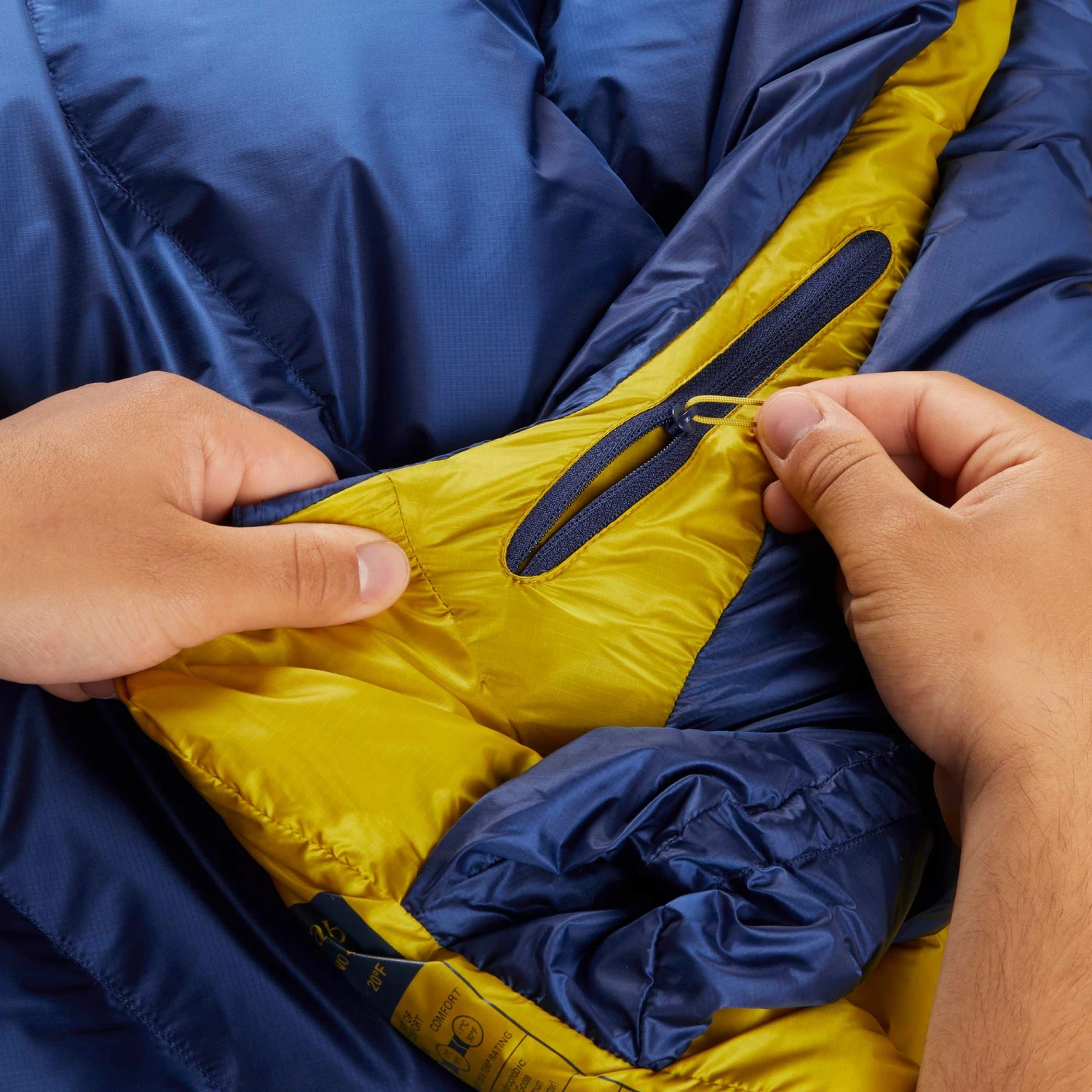 Rab NEUTRINO 400 X-LONG WIDE - Daunenschlafsack – Bild 7