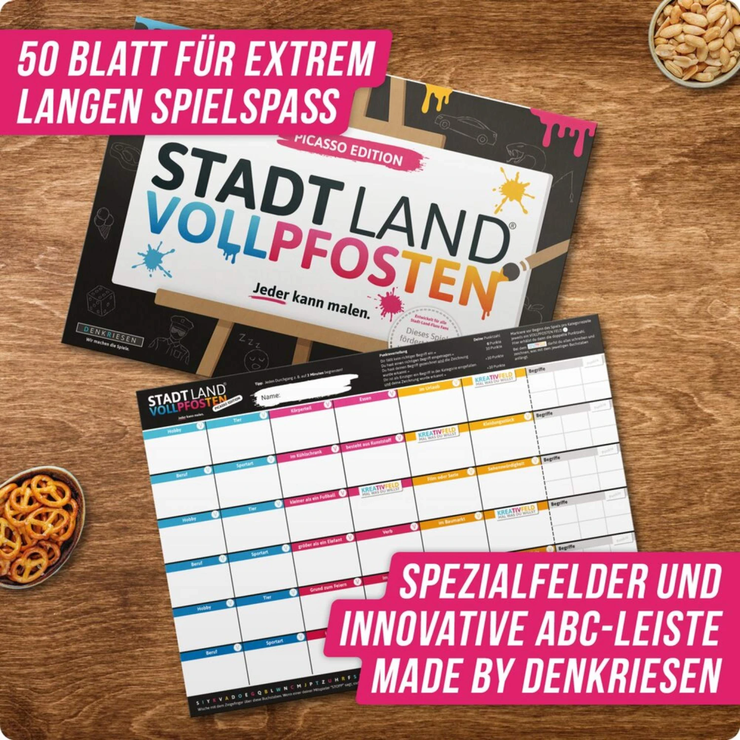 STADT LAND VOLLPFOSTEN - PICASSO EDITION - Reisespiel – Bild 3
