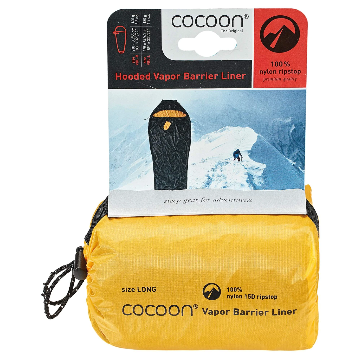 Cocoon HOODED VAPOR BARRIER LINER - Schlafsack Inlett – Bild 2